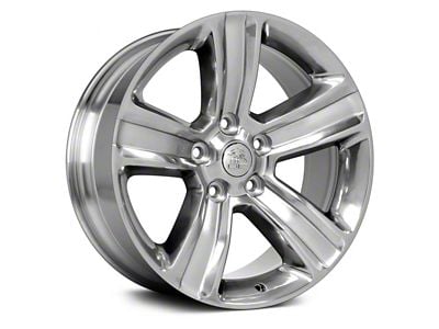 OE 5-Spoke Style Polished with Silver Inlay 5-Lug Wheel; 20x9; 19mm Offset (94-01 RAM 1500)