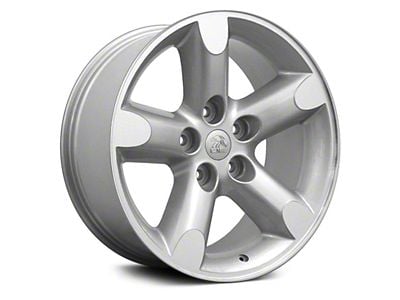 OE 5-Spoke Style Silver Machined 5-Lug Wheel; 20x9; 19mm Offset (94-01 RAM 1500)