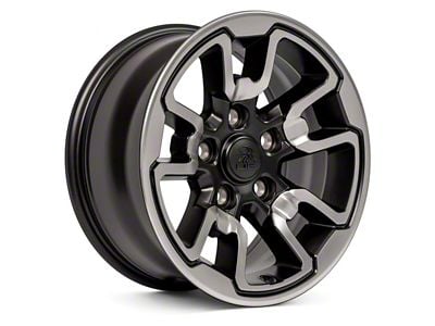 Rebel Style Polished with Black Inlay 5-Lug Wheel; 17x8; 18mm Offset (94-01 RAM 1500)