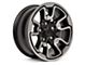 Rebel Style Polished with Black Inlay 5-Lug Wheel; 17x8; 18mm Offset (94-01 RAM 1500)