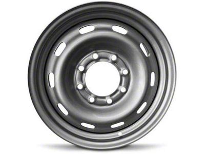 10-Slot Replica Steel Silver 8-Lug Wheel; 17x7.5; 45mm Offset (94-02 RAM 2500)