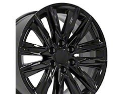 CA91 Gloss Black 6-Lug Wheel; 20x9; 28mm Offset (99-06 Sierra 1500)