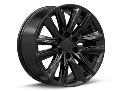 CA91 Gloss Black 6-Lug Wheel; 20x9; 28mm Offset (99-06 Sierra 1500)