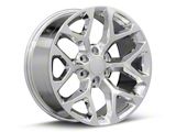 Chevy Snowflake Replica Chrome 6-Lug Wheel; 20x9; 27mm Offset (99-06 Sierra 1500)