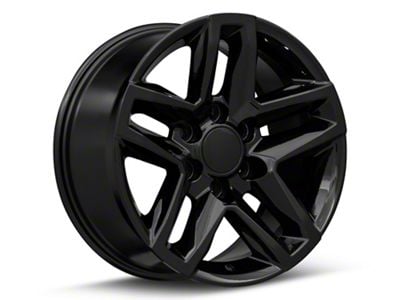 CV34 Gloss Black 6-Lug Wheel; 18x8.5; 26mm Offset (99-06 Sierra 1500)