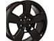 CV76 Gloss Black 6-Lug Wheel; 20x9; 27mm Offset (99-06 Sierra 1500)