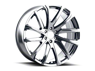 2024 Denali Style Chrome 6-Lug Wheel; 24x10; 30mm Offset (99-06 Silverado 1500)
