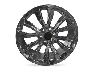 6-V Spoke Replica Polished 6-Lug Wheel; 22x9; 24mm Offset (99-06 Silverado 1500)