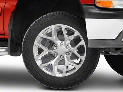 Chevy Snowflake Replica Chrome 6-Lug Wheel; 20x9; 27mm Offset (99-06 Silverado 1500)