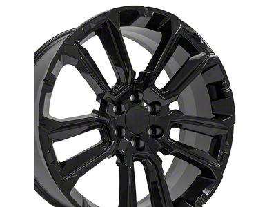 CV68 Black 6-Lug Wheel; 24x10; 28mm Offset (99-06 Silverado 1500)