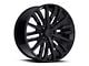 GM Split 6-Spoke Replica Gloss Black 6-Lug Wheel; 22x9; 28mm Offset (99-06 Silverado 1500)