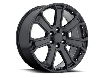 Yukon Denali Replica Gloss Black 6-Lug Wheel; 22x9; 31mm Offset (99-06 Silverado 1500)