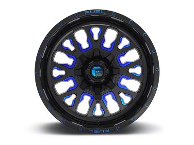 Fuel Wheels Stroke Gloss Black with Blue Tint Clear 6-Lug Wheel; 20x12; -43mm Offset (19-24 RAM 1500)