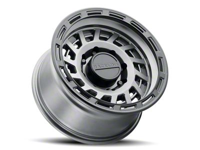 Raceline Halo Gunmetal with Black Ring 6-Lug Wheel; 18x9; 18mm Offset (23-24 Canyon)