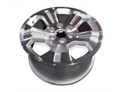 5-Spoke Replica Aluminum Silver 6-Lug Wheel; 18x8.5; 24mm Offset (14-18 Silverado 1500)