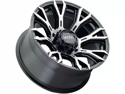 Ultra Wheels Scorpion Gloss Black with Diamond Cut Face 6-Lug Wheel; 20x10; -25mm Offset (15-20 Yukon)