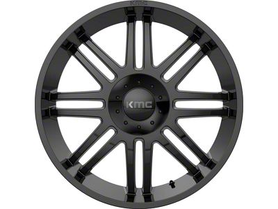 KMC Regulator Gloss Black 6-Lug Wheel; 22x9.5; 30mm Offset (23-24 Canyon)