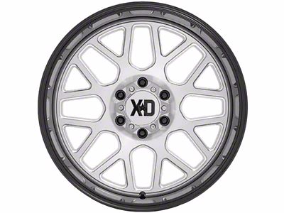 XD Grenade 2 Brushed Milled with Gloss Black Lip 6-Lug Wheel; 20x9; 0mm Offset (21-24 Tahoe)