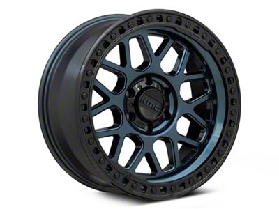 KMC GRS Midnight Blue with Gloss Black Lip 6-Lug Wheel; 20x9; 18mm Offset (2024 Ranger)