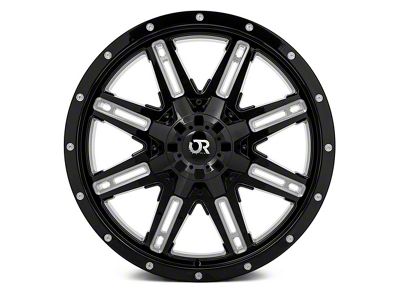 RTX Offroad Wheels Ravine Black Milled 6-Lug Wheel; 17x8; 10mm Offset (15-20 F-150)