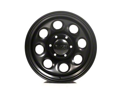 Black Rock Wheels Type 8 Matte Black 6-Lug Wheel; 17x8; 0mm Offset (07-13 Sierra 1500)