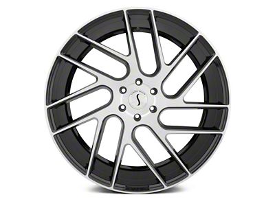 Status Juggernaut Gloss Black with Machined 6-Lug Wheel; 20x9; 5mm Offset (07-14 Yukon)