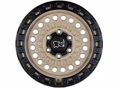 Black Rhino Sentinel Desert Sand with Black Ring 6-Lug Wheel; 17x8.5; -10mm Offset (19-23 Ranger)