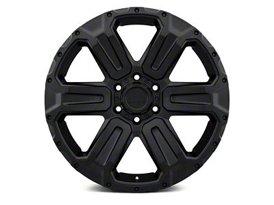 Black Rhino Wanaka Matte Black 6-Lug Wheel; 17x8.5; -18mm Offset (15-20 Tahoe)