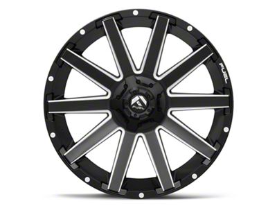 Fuel Wheels Contra Matte Black Milled 6-Lug Wheel; 22x10; -19mm Offset (2024 Ranger)