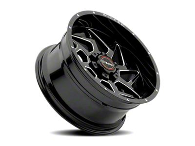 Wicked Offroad W932 Gloss Black Milled 6-Lug Wheel; 20x9; 0mm Offset (14-18 Silverado 1500)