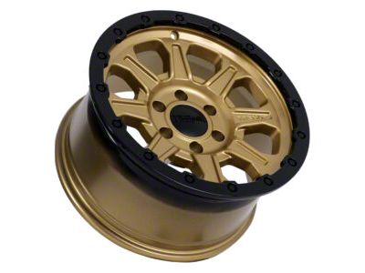 Tremor Wheels 103 Impact Gloss Gold with Gloss Black Lip 6-Lug Wheel; 20x9; 0mm Offset (19-24 Silverado 1500)