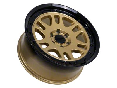 Tremor Wheels 105 Shaker Gloss Gold with Gloss Black Lip 6-Lug Wheel; 20x9; 0mm Offset (19-24 Silverado 1500)