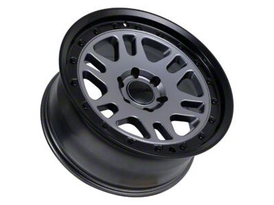 Tremor Wheels 105 Shaker Graphite Grey with Black Lip 6-Lug Wheel; 20x9; 0mm Offset (19-24 Sierra 1500)