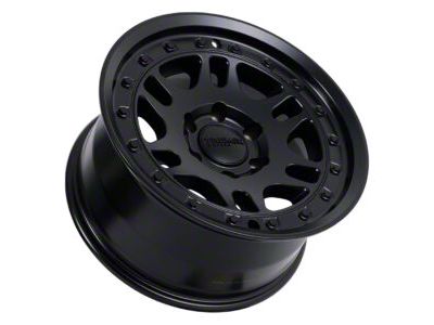 Tremor Wheels 105 Shaker Satin Black 6-Lug Wheel; 17x8.5; 0mm Offset (07-13 Silverado 1500)