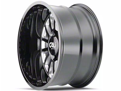 Cali Off-Road Summit Gloss Black Milled 6-Lug Wheel; 20x9; -12mm Offset (07-14 Tahoe)