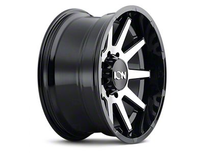 ION Wheels TYPE 143 Gloss Black Machine 6-Lug Wheel; 18x9; 0mm Offset (14-18 Silverado 1500)