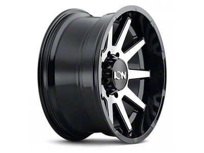 ION Wheels TYPE 143 Gloss Black Machine 6-Lug Wheel; 20x10; -19mm Offset (19-24 Silverado 1500)