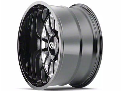 Cali Off-Road Summit Gloss Black Milled 6-Lug Wheel; 22x10; 0mm Offset (19-24 RAM 1500)