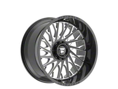 Fittipaldi Offroad FA08 Gloss Black Milled 6-Lug Wheel; 20x12; -44mm Offset (2024 Ranger)