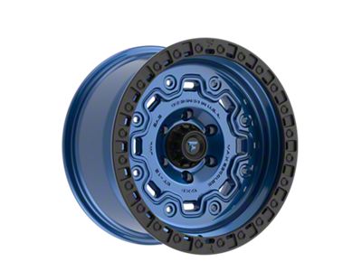 Fittipaldi Offroad FT100 Satin Blue with Black Ring 6-Lug Wheel; 17x9; -12mm Offset (15-20 Yukon)