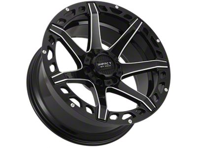 Impact Wheels 904 Gloss Black Milled 6-Lug Wheel; 20x10; -12mm Offset (2024 Ranger)