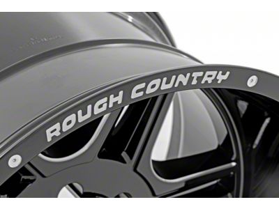 Rough Country 92 Series Gloss Black 6-Lug Wheel; 18x9; 0mm Offset (14-18 Silverado 1500)
