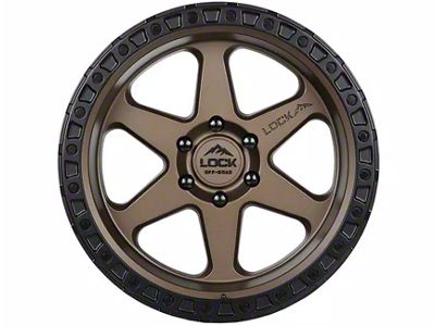 Lock Off-Road Olympus Matte Desert Bronze with Matte Black Ring 6-Lug Wheel; 20x9; 0mm Offset (14-18 Silverado 1500)