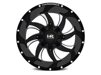 Hardrock Offroad Devious Gloss Black Milled 6-Lug Wheel; 20x12; -44mm Offset (23-24 Canyon)