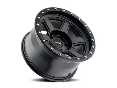 Dirty Life Compound Matte Black 6-Lug Wheel; 22x10; -12mm Offset (21-24 Yukon)