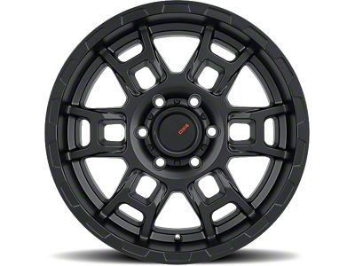 DX4 Wheels Beast Flat Black 6-Lug Wheel; 17x8.5; -18mm Offset (15-20 Tahoe)