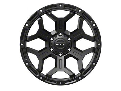 RTX Offroad Wheels Goliath Satin Black with Milled Rivets 6-Lug Wheel; 18x9; 0mm Offset (19-24 RAM 1500)