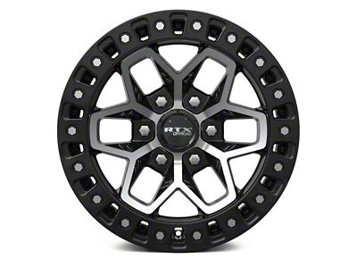 RTX Offroad Wheels Zion Gloss Black Machined 6-Lug Wheel; 17x9; 0mm Offset (14-18 Silverado 1500)