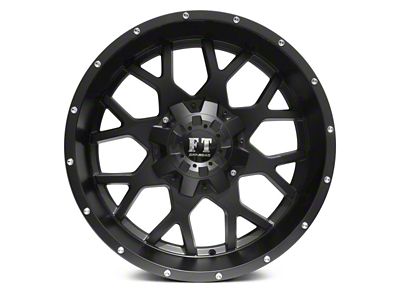 Full Throttle Off Road FT0151 Satin Black 6-Lug Wheel; 20x10; -24mm Offset (19-24 Silverado 1500)