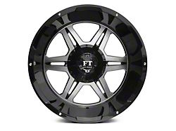 Full Throttle Off Road FT3 Gloss Black Machined 6-Lug Wheel; 20x12; -44mm Offset (21-24 Yukon)